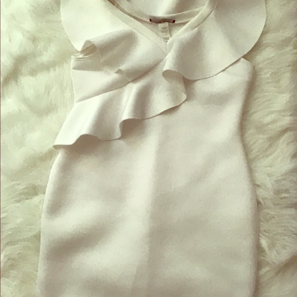 All White Satin Dress